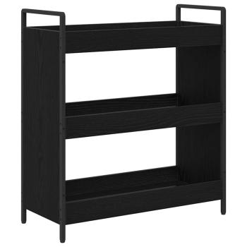 Küchentrolley Schwarze Eiche 70 x 30 x 82 cm Holzwerkstoff