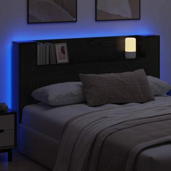 Kopfteil Schrank Schwarze Eiche Holzwerkstoff