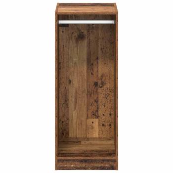 Kleiderschrank mit Regal Altholz 41 x 48 x 102 cm Holzwerkstoff