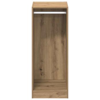 Kleiderschrank mit Regal mit Speicher Eiche handwerklich 41 x 48 x 102 cm