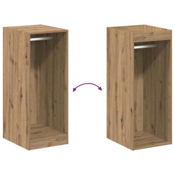Kleiderschrank mit Regal mit Speicher Eiche handwerklich 41 x 48 x 102 cm