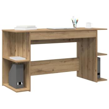 Schreibtisch Eiche handwerklich 140 x 50 x 75 cm Holzwerkstoff