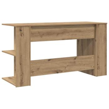Schreibtisch Eiche handwerklich 140 x 50 x 75 cm Holzwerkstoff
