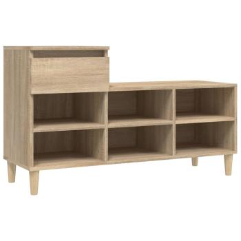 Schuhregal Sonoma-Eiche 102x36x60 cm Holzwerkstoff