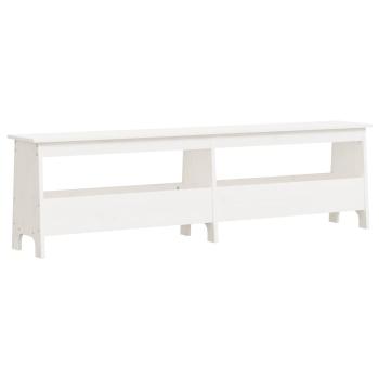 Flurbank Weiß 160x28x45 cm Massivholz Kiefer