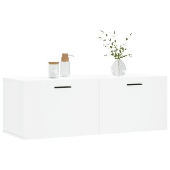 Wandschrank Weiß 100x36,5x35 cm Holzwerkstoff