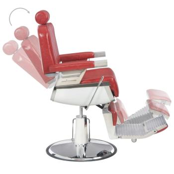 Friseurstuhl Rot 68x69x116 cm Kunstleder