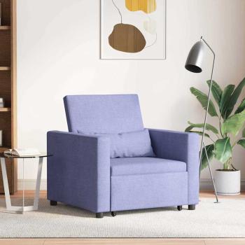 ARDEBO.de - 3-in-1 Einzelsofa-Bett umwandelbar Jeans Blau Stoff