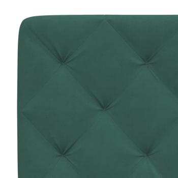 Bettgestell ohne Matratze Dunkelgrün 200x200 cm Samt