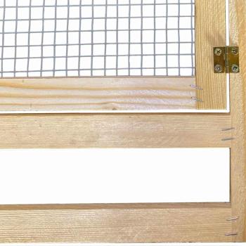 Hühnerunterkunft Braun 225 x 60 x 89 cm Massivholz Kiefer