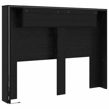 Kopfteil Schrank Schwarze Eiche Holzwerkstoff