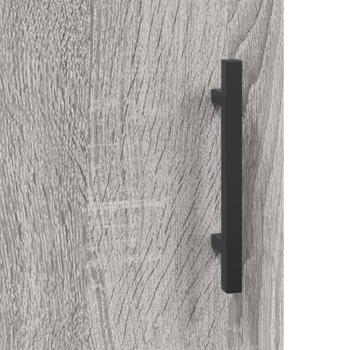Highboard Grau Sonoma 69,5x34x180 cm Holzwerkstoff
