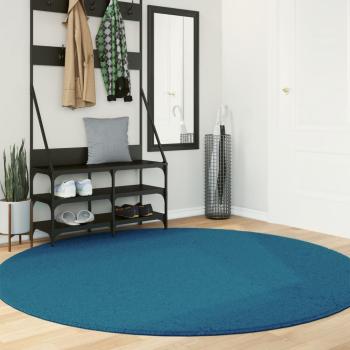 ARDEBO.de - Teppich OVIEDO Kurzflor Türkis Ø 200 cm