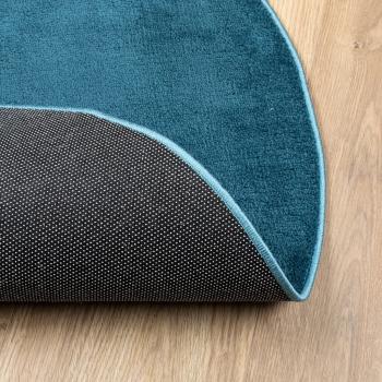 Teppich OVIEDO Kurzflor Türkis Ø 200 cm