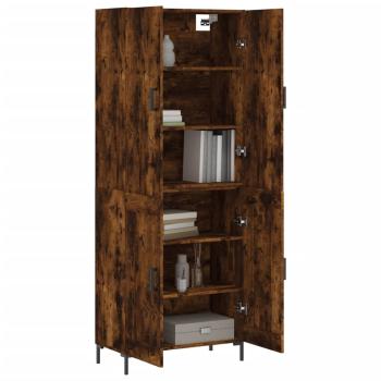 Highboard Räuchereiche 69,5x34x180 cm Holzwerkstoff