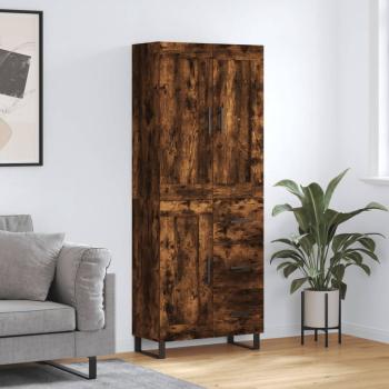 ARDEBO.de - Highboard Räuchereiche 69,5x34x180 cm Holzwerkstoff