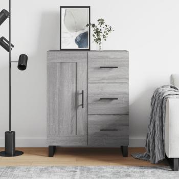 ARDEBO.de - Sideboard Grau Sonoma 69,5x34x90 cm Holzwerkstoff