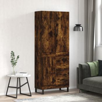 ARDEBO.de - Highboard Räuchereiche 69,5x34x180 cm Holzwerkstoff