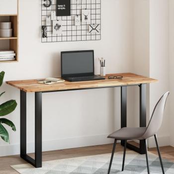 Tischplatte Rechteckig 140x60x2 cm Massivholz Akazie