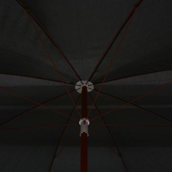 Sonnenschirm mit Stahl-Mast 300 cm Anthrazit