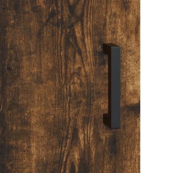 Highboard Räuchereiche 69,5x34x180 cm Holzwerkstoff