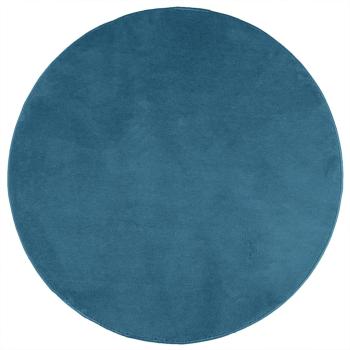 Teppich OVIEDO Kurzflor Türkis Ø 160 cm