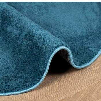Teppich OVIEDO Kurzflor Türkis Ø 160 cm