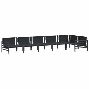 Garten-Sofa-Set 6 pcs Anthrazit Stahl