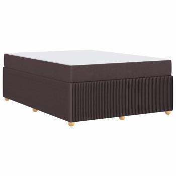 Bettgestell Sonstiges Dunkelbraun 140 x 200 cm Stoff