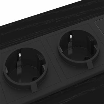 Nachttische 2 pcs Schwarze Eiche 42 x 41 x 61 cm Holzwerkstoff