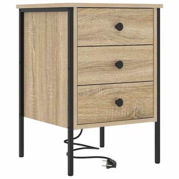 Nachttische 2 pcs Sonoma Eiche 42 x 41 x 61 cm Holzwerkstoff