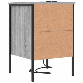 Nachttische 2 pcs Grau Sonoma 42 x 41 x 61 cm Holzwerkstoff