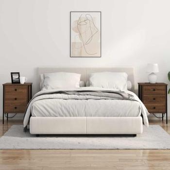 Nachttische 2 pcs Braune Eiche 42 x 41 x 61 cm Holzwerkstoff
