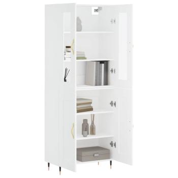 Highboard Weiß 69,5x34x180 cm Holzwerkstoff