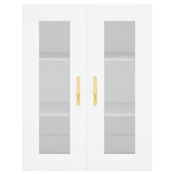 Highboard Weiß 69,5x34x180 cm Holzwerkstoff