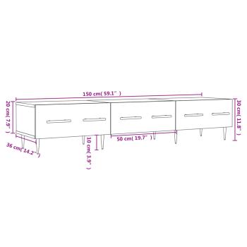 TV-Schrank Sonoma-Eiche 150x36x30 cm Holzwerkstoff
