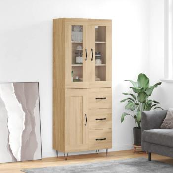 ARDEBO.de - Highboard Sonoma-Eiche 69,5x34x180 cm Holzwerkstoff