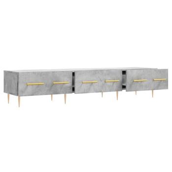 TV-Schrank Betongrau 150x36x30 cm Holzwerkstoff