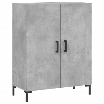 Highboard Betongrau 69,5x34x180 cm Holzwerkstoff