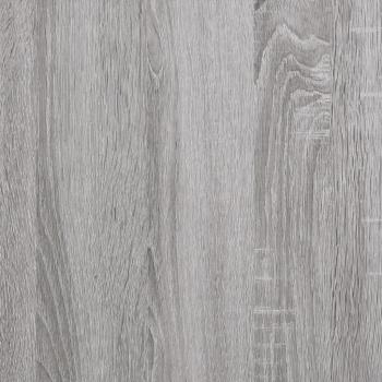 Highboard Grau Sonoma 69,5x34x180 cm Holzwerkstoff