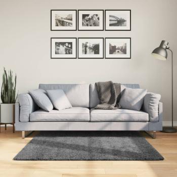 ARDEBO.de - Teppich OVIEDO Kurzflor Anthrazit 120x120 cm