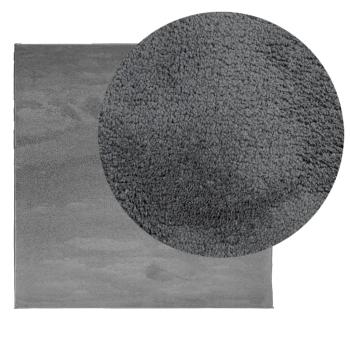 Teppich OVIEDO Kurzflor Anthrazit 120x120 cm