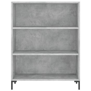 Highboard Betongrau 69,5x34x180 cm Holzwerkstoff