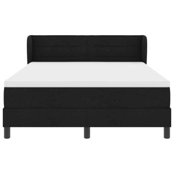 Boxspringbett mit Matratze Schwarz 160x200 cm Stoff