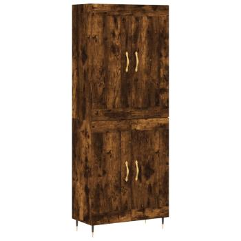 Highboard Räuchereiche 69,5x34x180 cm Holzwerkstoff