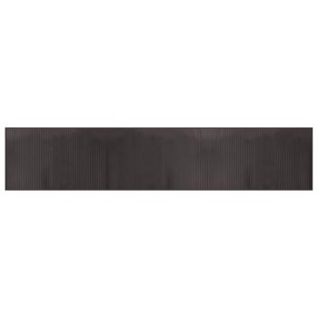 Teppich Rechteckig Dunkelbraun 60x300 cm Bambus