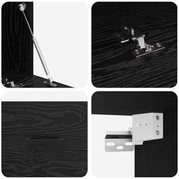 Wandschrank Schwarze Eiche 60 x 36.5 x 35 cm Holzwerkstoff