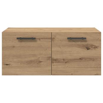 Wandschrank Eiche handwerklich 80 x 36.5 x 35 cm Holzwerkstoff