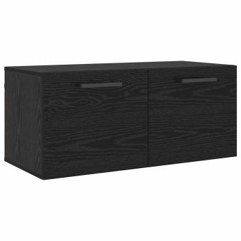 Wandschrank Schwarze Eiche 80 x 36.5 x 35 cm Holzwerkstoff