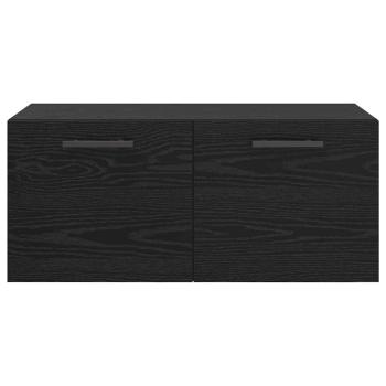 Wandschrank Schwarze Eiche 80 x 36.5 x 35 cm Holzwerkstoff